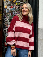 Le pull Palmyre rouge - Gualap