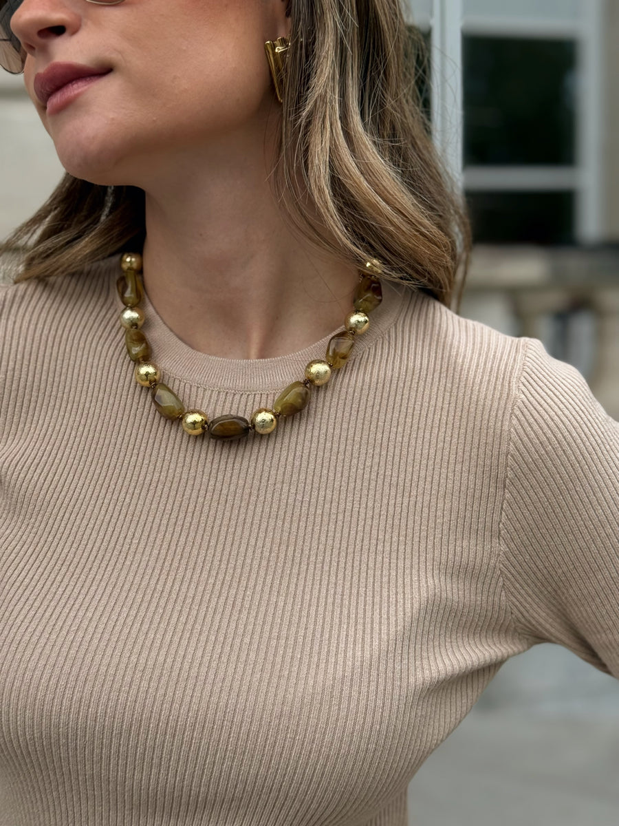 The Cezanne Camel blouse
