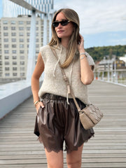 Le pull sans manche June beige