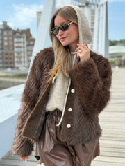 La veste Irina marron