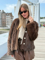 La veste Irina marron