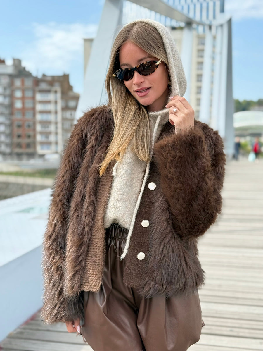 La veste Irina marron