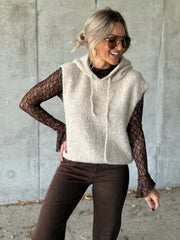 Le pull sans manche June beige