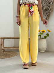 Le pantalon Agnessa jaune