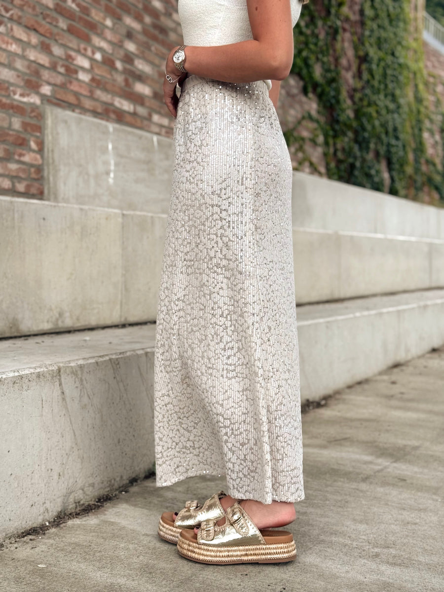 La jupe Gina beige