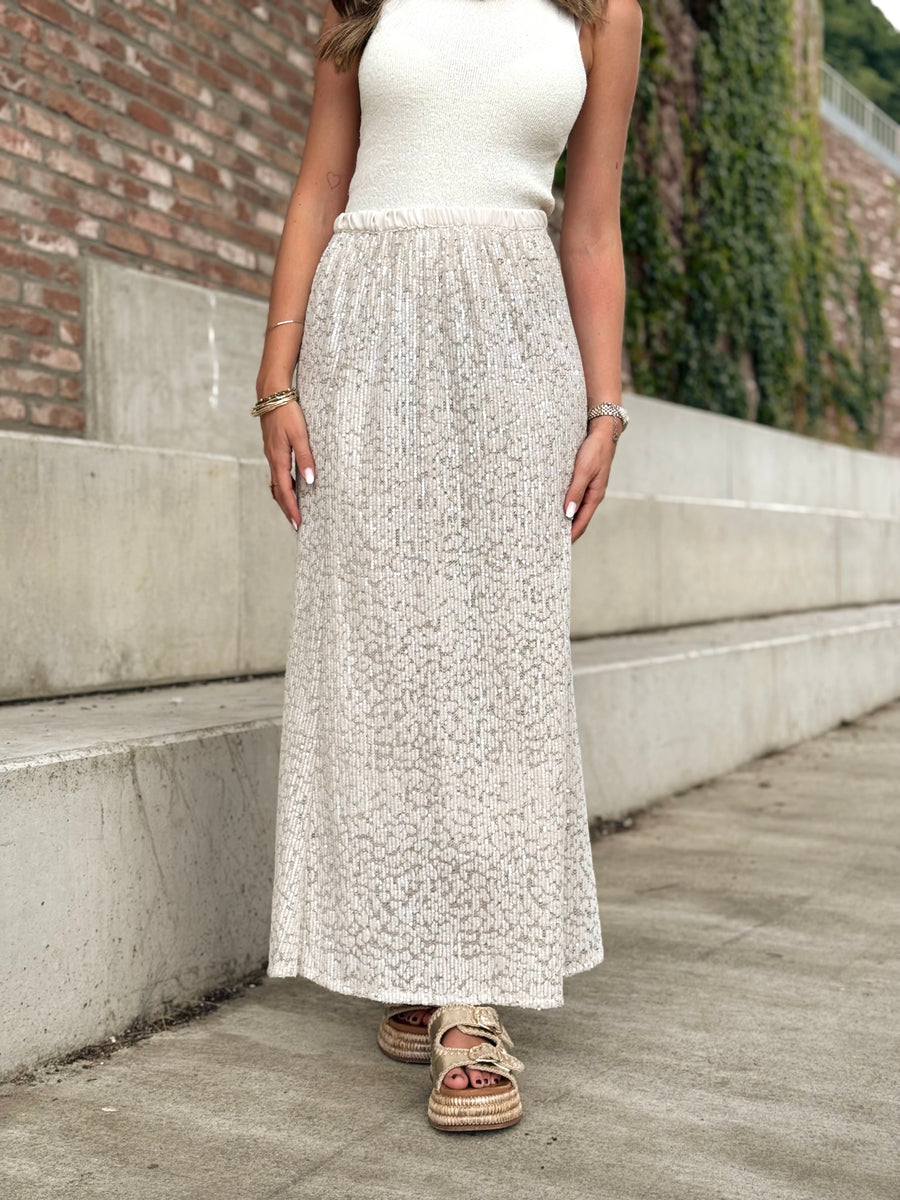 La jupe Gina beige
