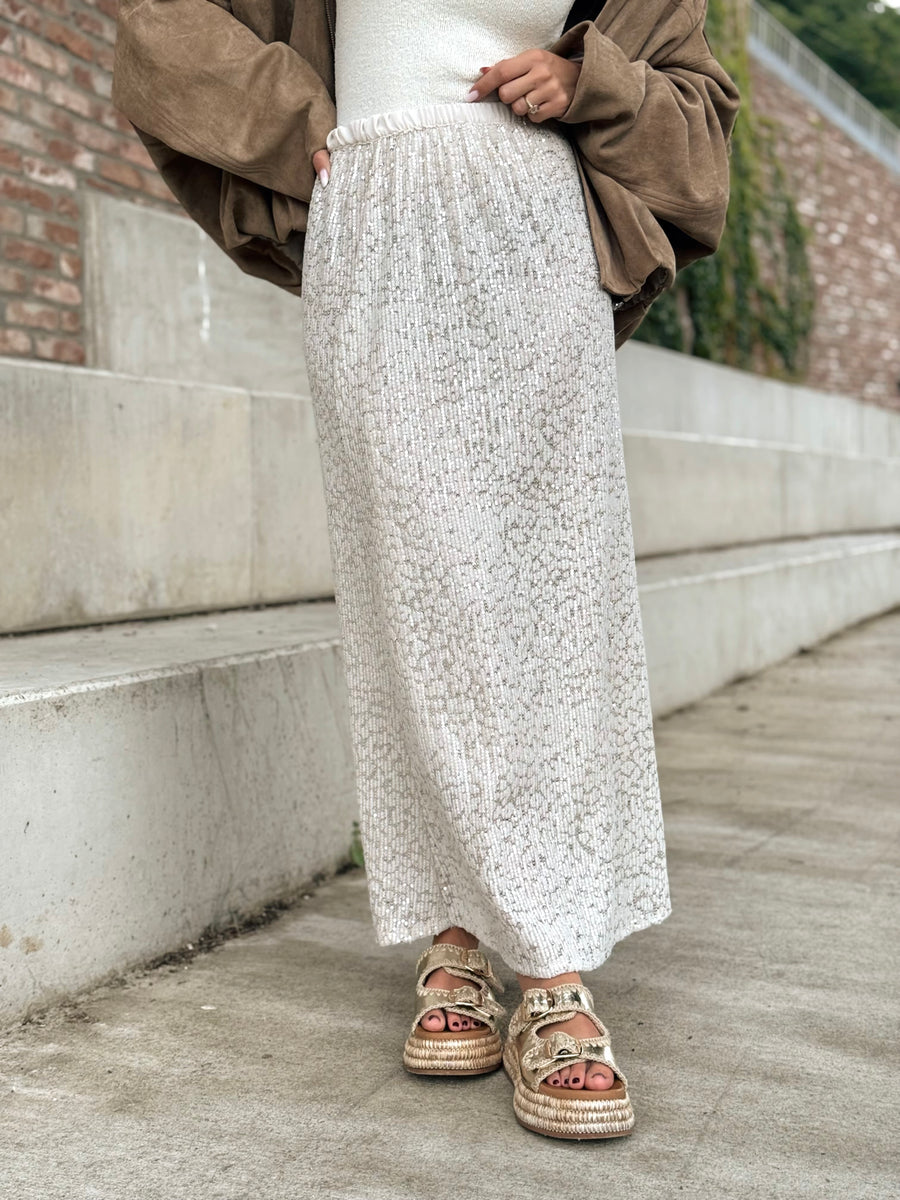 La jupe Gina beige