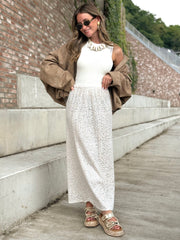 La jupe Gina beige