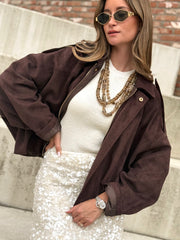 La veste Georgina marron