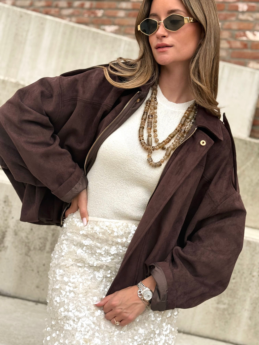 La veste Georgina marron