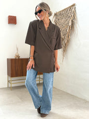 Le blazer Eve marron