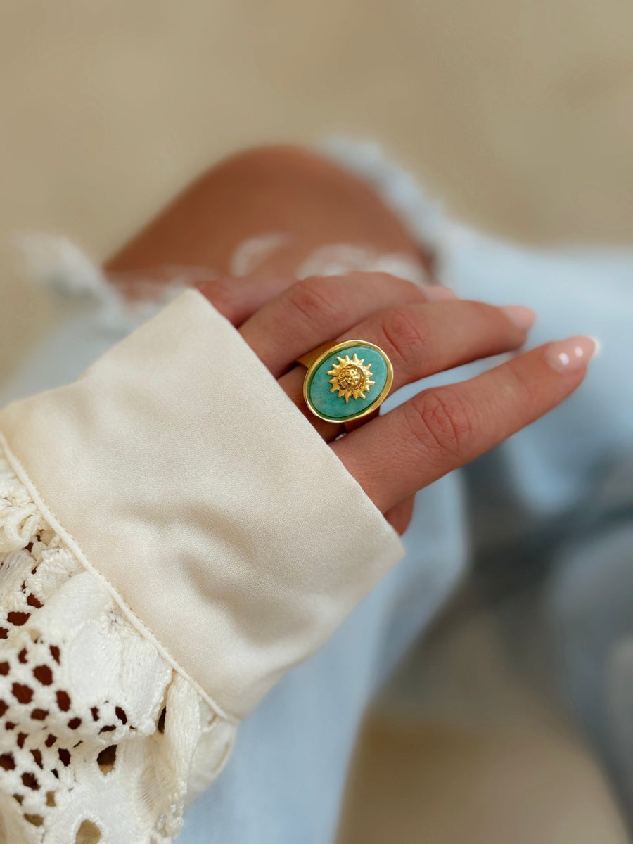 La bague Siham turquoise - Gualap