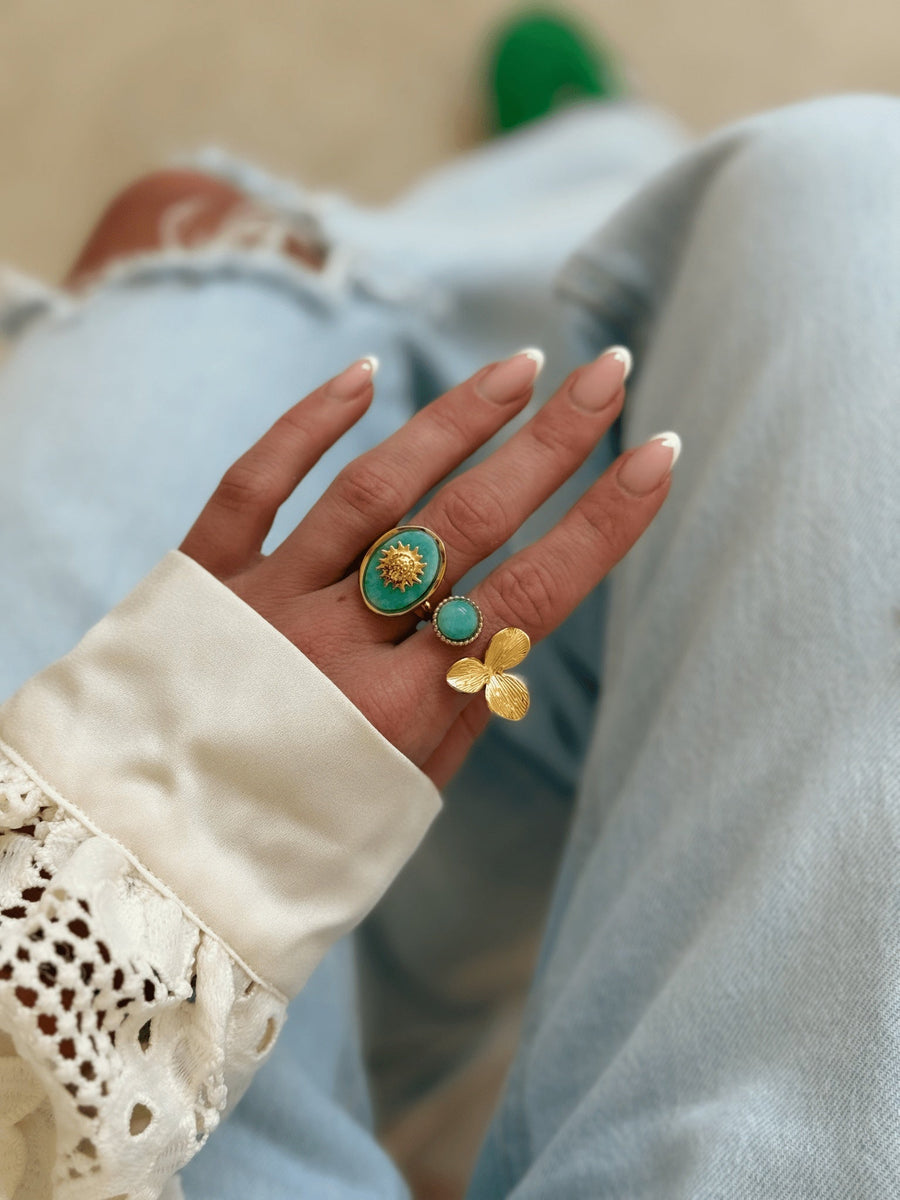 La bague Siham turquoise - Gualap