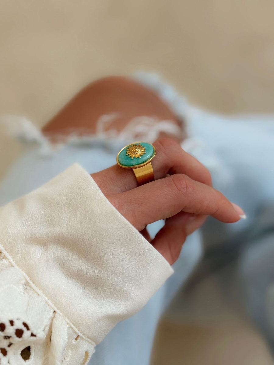 La bague Siham turquoise - Gualap