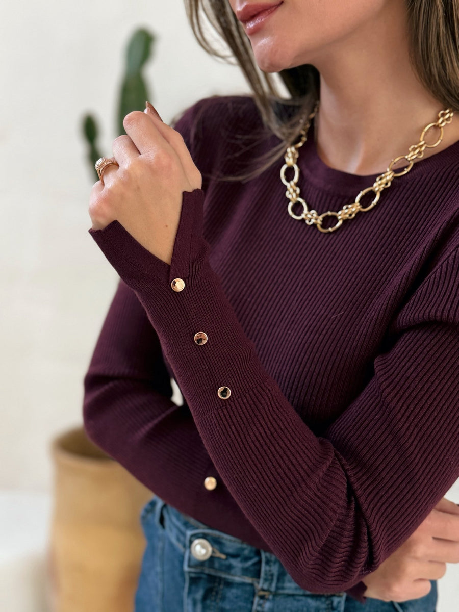 La blouse Cezanne bordeaux - Gualap