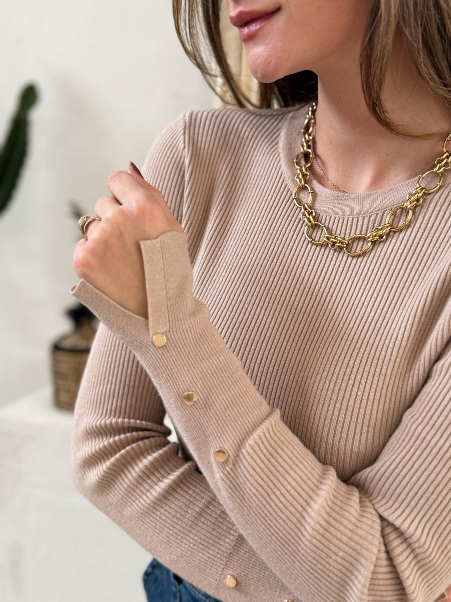 La blouse Cezanne Camel - Gualap