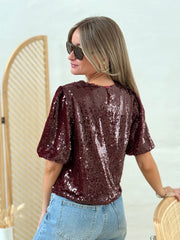 La blouse Lenaick bordeaux - Gualap