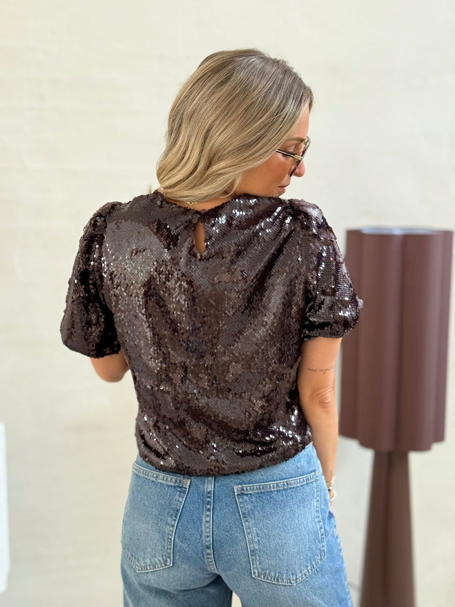 La blouse Lenaick marron - Gualap