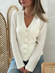 La blouse Lucrecia ecru - Gualap