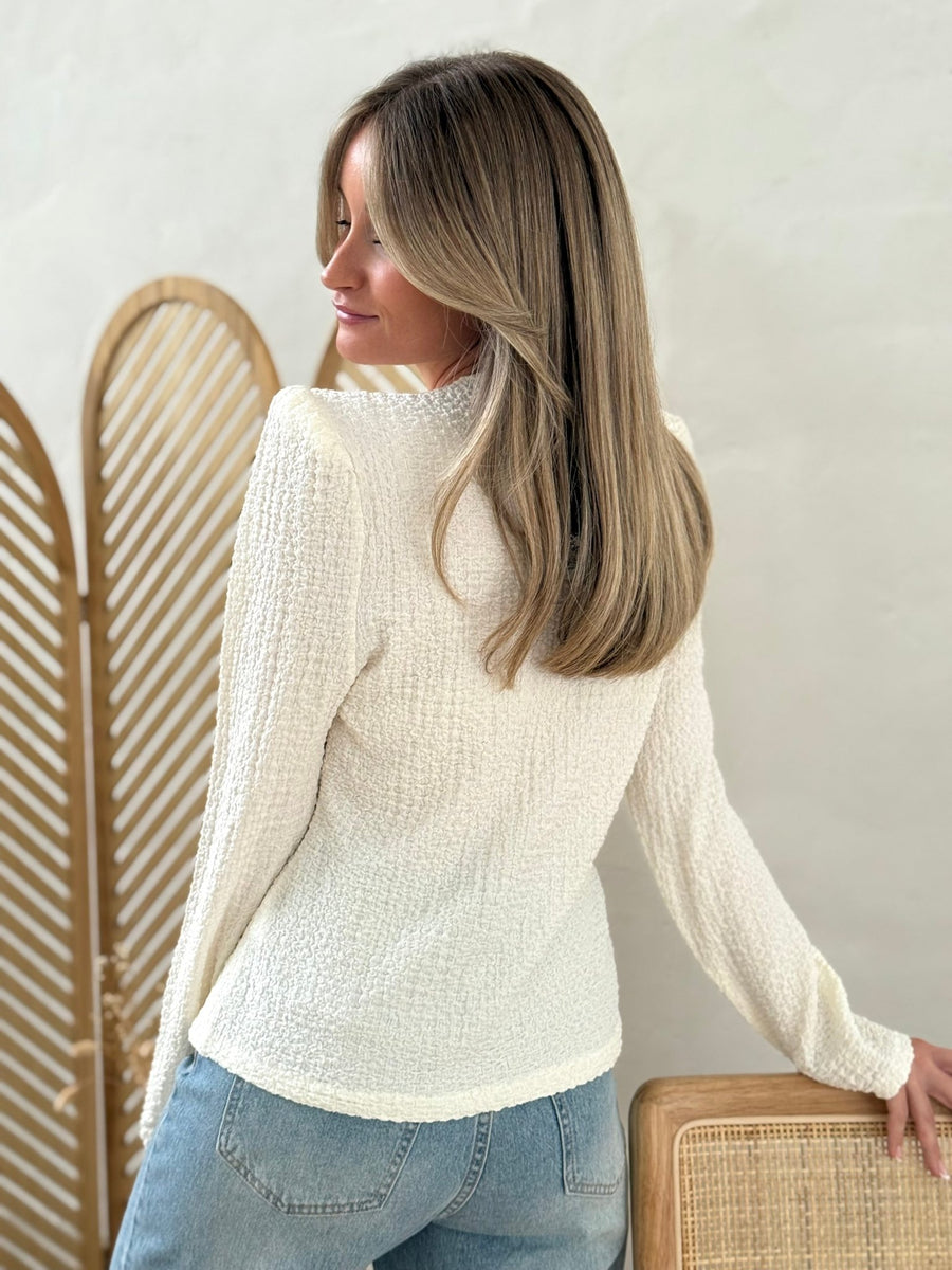 La blouse Lucrecia ecru - Gualap