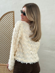 La blouse Marine blanc casse - Gualap