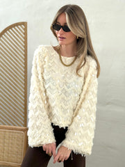La blouse Marine blanc casse - Gualap