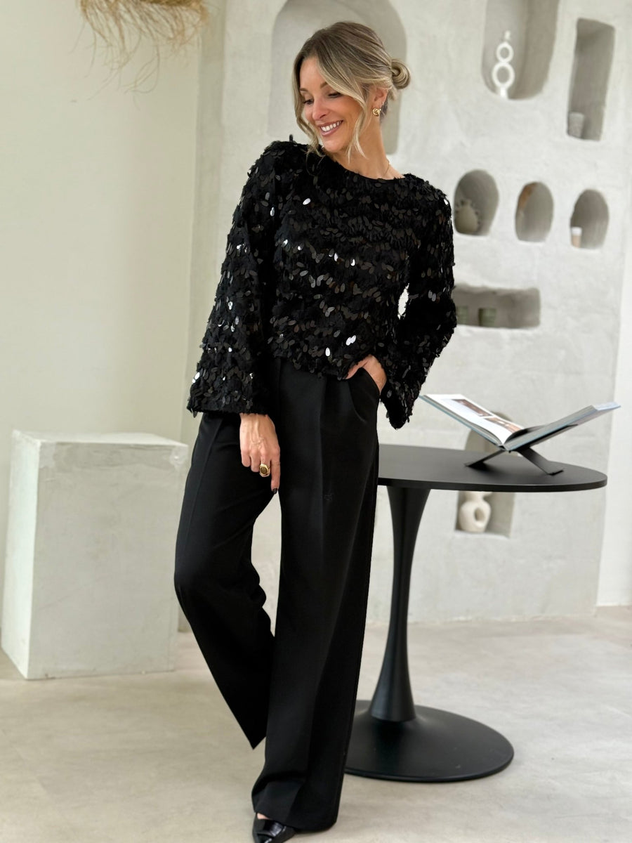 La blouse Marine noir - Gualap