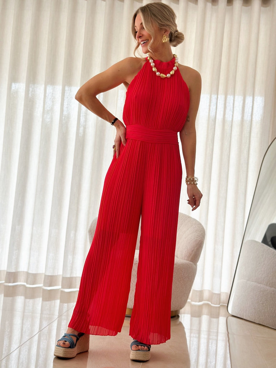 La combi pantalon Bircan rouge-Gualap