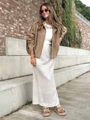 La jupe Gina beige - Gualap