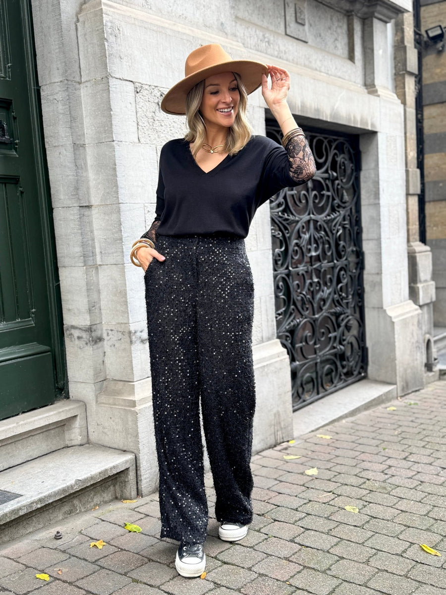 La pantalon Ninon noir - Gualap