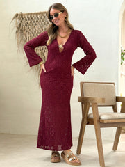 La robe Eulalie bordeaux - Gualap