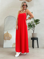 La robe Stella rouge - Gualap