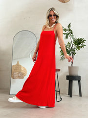 La robe Stella rouge - Gualap