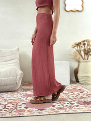 La robe Vilma terracotta - Gualap