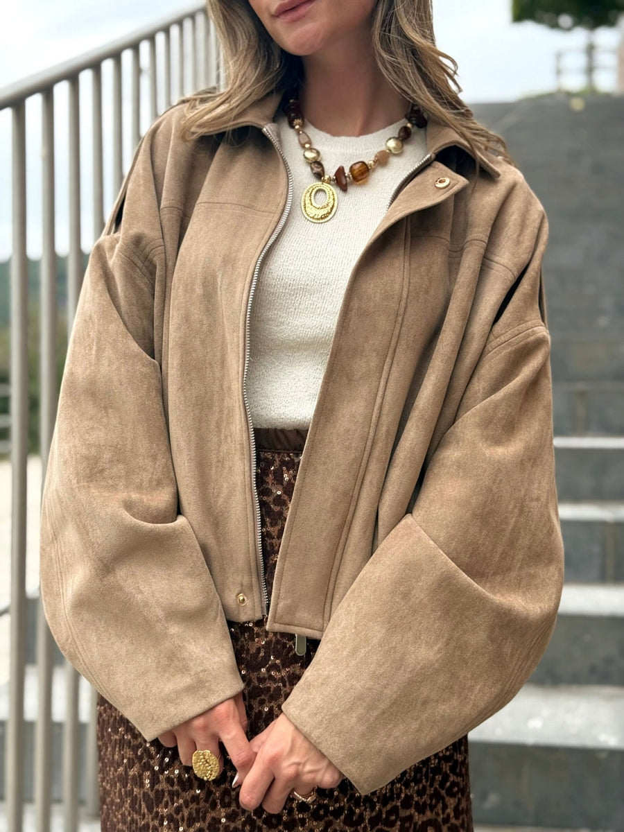 La veste Georgina beige - Gualap