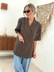 Le blazer Eve marron - Gualap