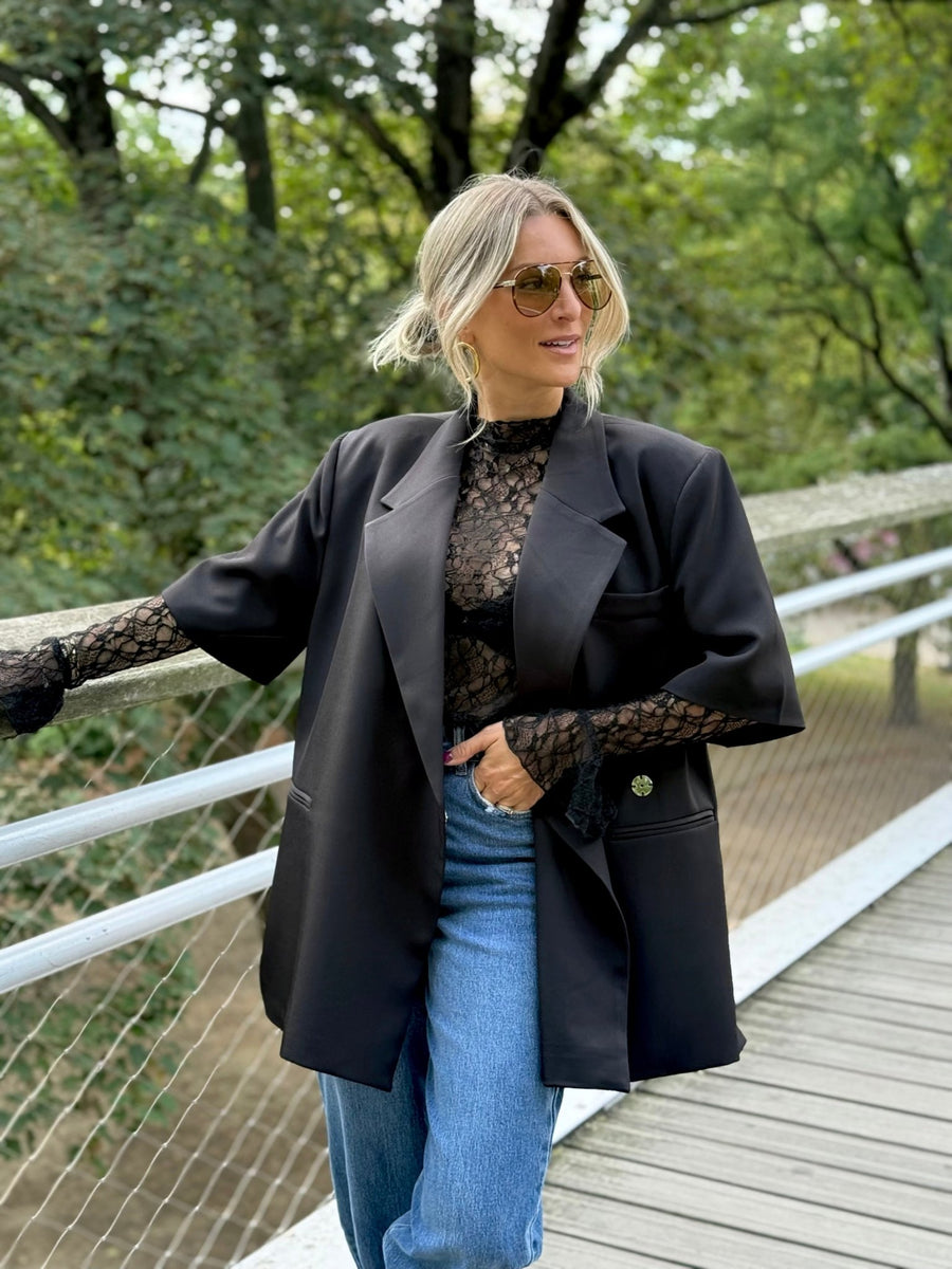 Le blazer Eve noir - Gualap