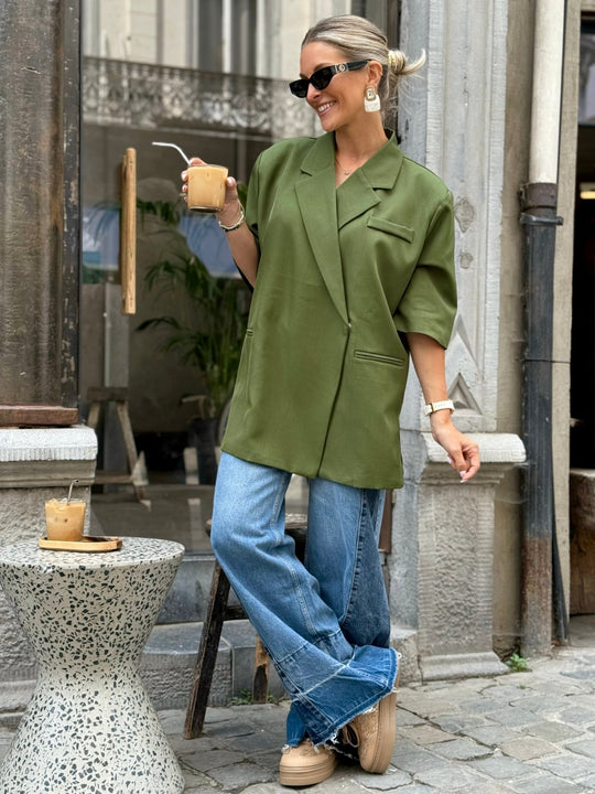 Le blazer Eve vert - Gualap