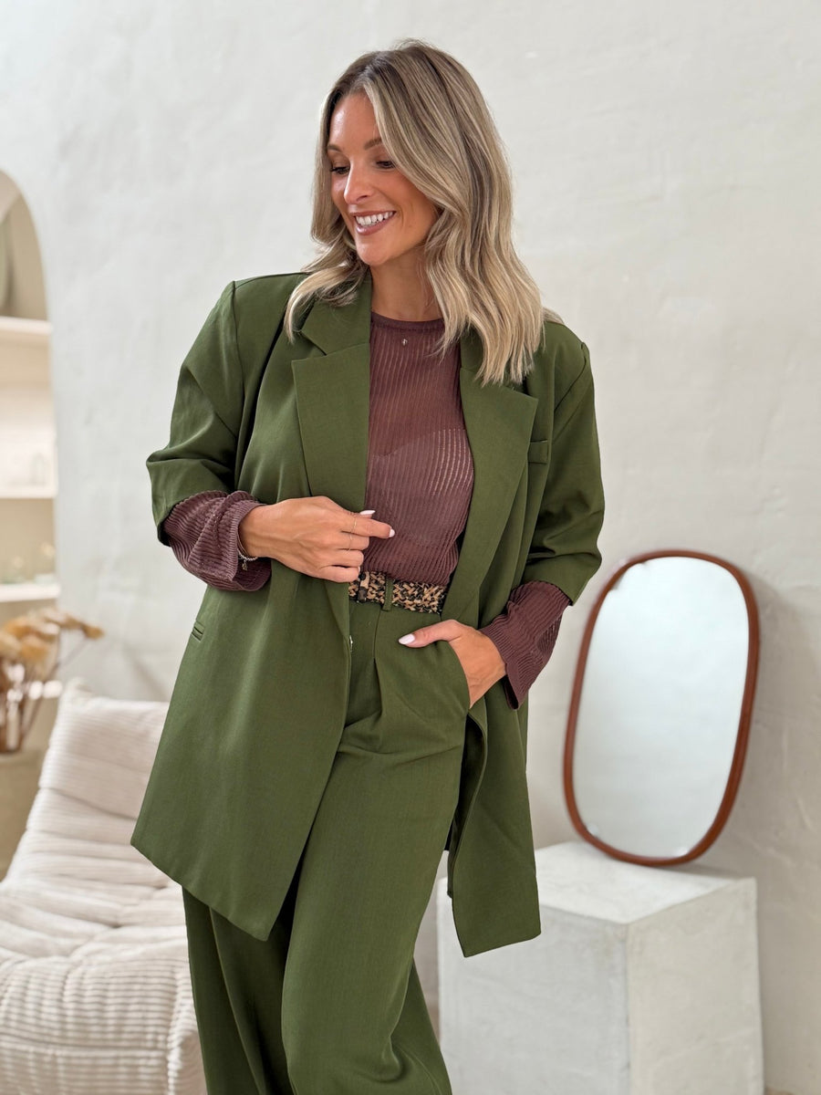 Le blazer Eve vert - Gualap