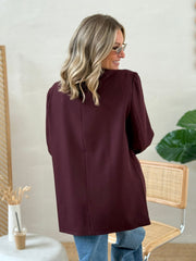 Le blazer Lesley bordeaux - Gualap