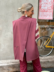 Le blazer sans manche Oria bordeaux - Gualap
