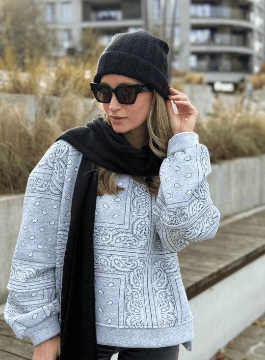 Le bonnet et l’echarpe Rachel noir - Gualap