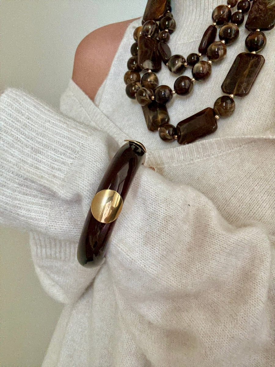 Le bracelet Nivine marron - Gualap