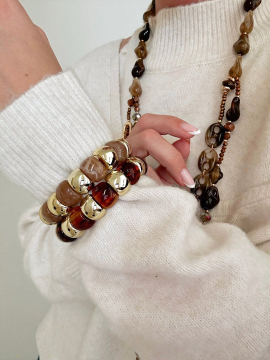 Le bracelet Olympe marron - Gualap