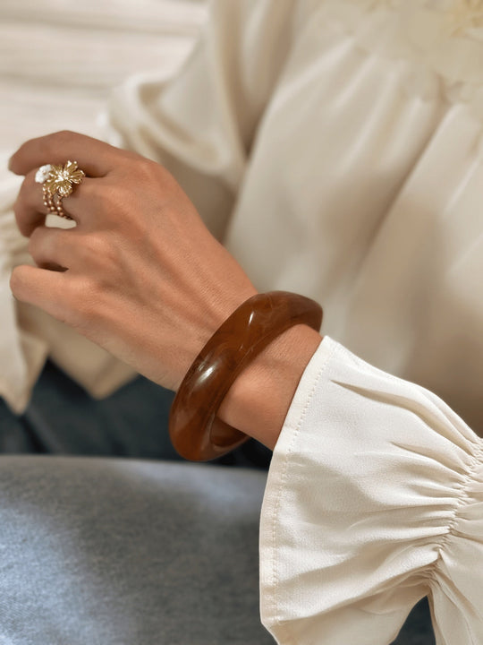 Le bracelet Priya marron - Gualap