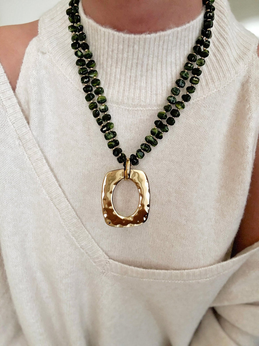 Le collier Caterina kaki - Gualap