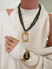 Le collier Caterina kaki - Gualap