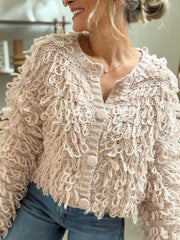Le gilet Lily Rose beige - Gualap