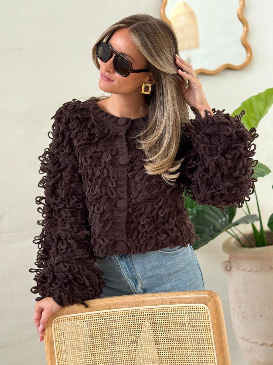 Le gilet Lily Rose marron - Gualap