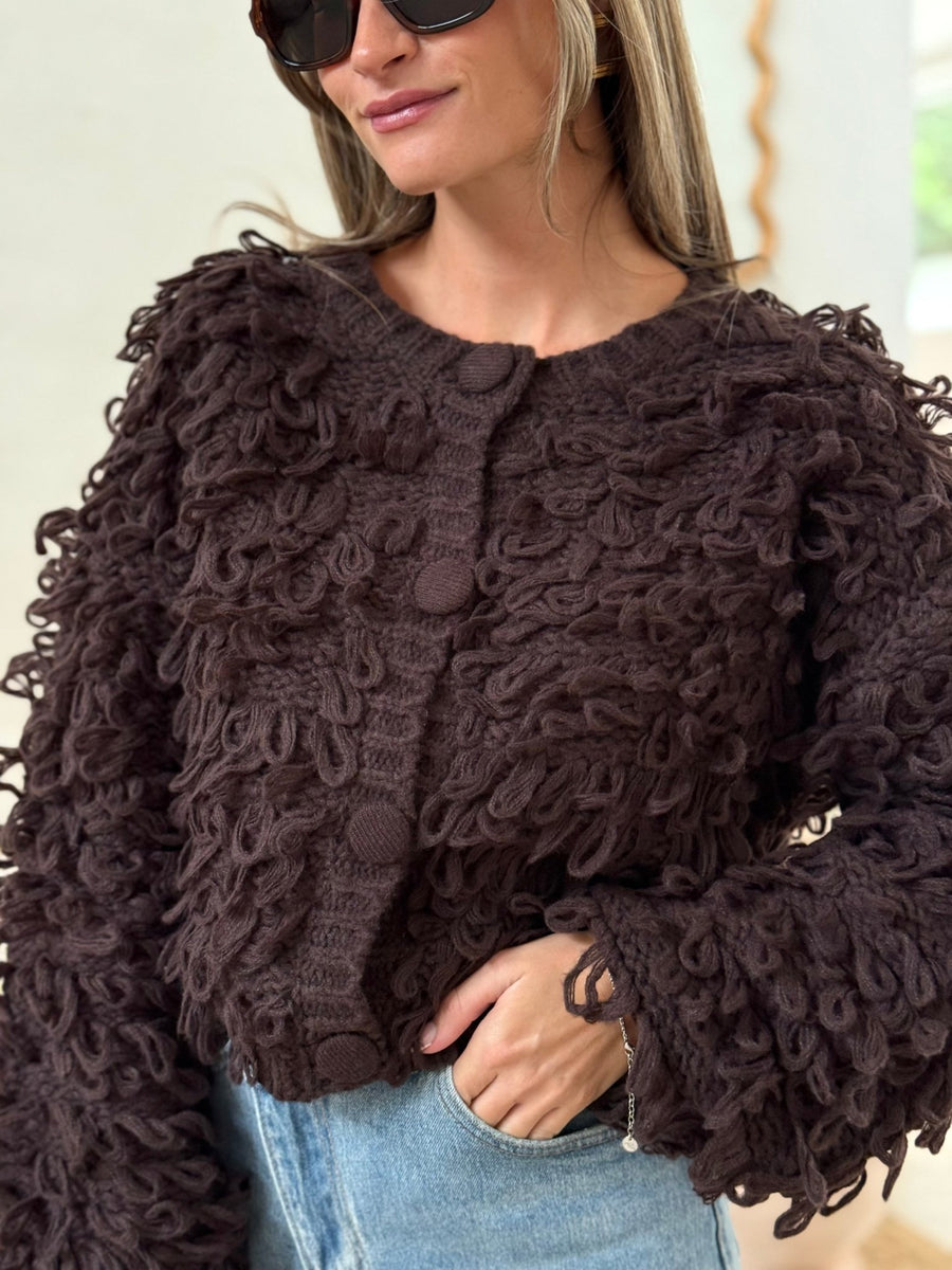 Le gilet Lily Rose marron - Gualap
